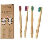 01 Bamboo Manual Toothbrushes Toothbrush For Kids Biodegradable Brush 732068851293