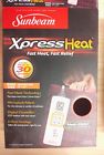 027045745536 Sunbeam Microplush Xpressheat Heating Pad Heat Settings Burgundy