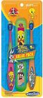 047701003480 Dentek Looney Tunes Value Pack Soft Toothbrush With