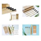 1 Bamboo Manual Toothbrushes Toothbrush Set Pack Travel Case 712038925629