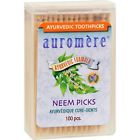 1055441 Auromere Ayurvedic Neem Picks Toothpicks Case Of 027275350005