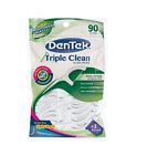131219 Dentek Triple Clean Floss Picks Extra Strong Mint 755332191789