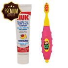 8851318 14210 Nuk Grins Giggles Toddler Toothbrush Cleanser Set Girl 885131142108
