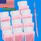 190891377630 Carejoy Pink Bendable Plastic Dental Picks Interdental Brush