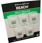 2292 Reach Mint Waxed Dental Floss Easy Sliding Refreshing 100 Yards Pack Of 5 381371091089