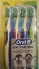 300416684796 Oral-b Oral B Cross Action Toothbrush Soft Full Head Pack Of 4 Five Packs