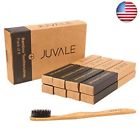 4335066026 Juvale Natural Bamboo Toothbrushes Soft Nylon Bristles Durable 819132023326