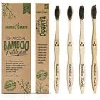 4336222580 Bamboo Earth Charcoal Toothbrush Natural Biodegradable And Organic 046708831089