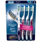 441416693651 White Vibrating Bristles Pack Pulsar Battery Powered Toothbrushes