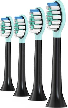 4pk Keosaa Replacement Toothbrush Heads 598481869213 Head For Philips Sonicare Click-on Handles/medium 11z