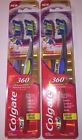 4zone Soft Colgate 360 2 Pack Whole Mouth Clean Bacteria Removing Action Toothbrush
