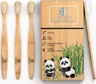 651866945082 Pinnakkle Bamboo Toothbrush Set Soft Bristle Smooth Handle