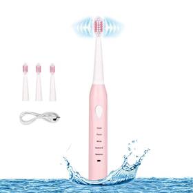 Rncf321c Ｒ Ｅ Ｄ － Ｎ Ｉ Red-ni Sonic Electric Toothbrush 4 Free Replacement Heads Included As Gifts
