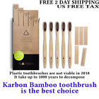 670875293649 Karbon Charcoal Infused Bamboo Toothbrushes Pack Toothpicks Soft
