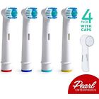 69002 Replacement Toothbrush Heads With Caps For Braun Electric 680017423537