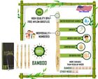 703694285035 Astromonkey Pcs Natural Bamboo Biodegradable Toothbrush Soft Bristles