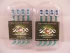 728947000111 Scope Outlast Mini Brushes 4 Ct Pack Of 2 Long Lasting Mint