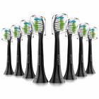 79azmozybn General Diamond Clean Replacement Toothbrush Heads Black With Cap Brush