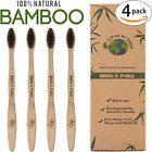 Acbruk1 Nevissbags Biodegradable Bamboo Toothbrushes Charcoal Toothbrush Soft Bristle Natural Kids