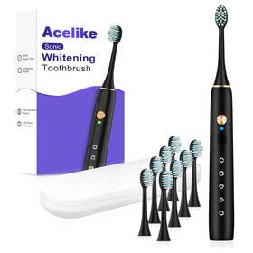 Acelike 658370876253 Whitening Electric Toothbrush For Adults And Kids 1 Count Pack Of Black