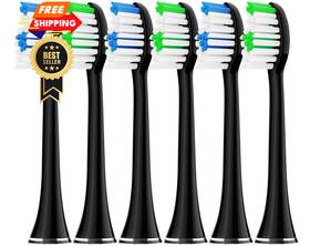 Acteh 643459837942 Original Toothbrush Heads For Sonic 1 Count Pack Of 8 Black6