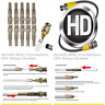 Ahd-part-066 Pack Bnc Male Connectors Screw On Gold Plated 713243611727