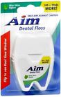 Aim Dental Floss Mint With Nylon 100 20 Yards Pack Of 12 672935781066