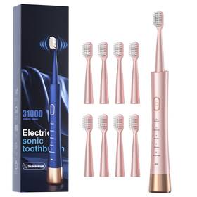 Ajelu 791126915490 Sonic Electric Toothbrush For Adults Usb 1 Count Pack Of Pink