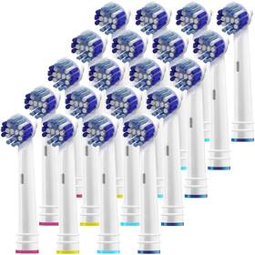 Alayna 060840372052 Brush Heads With Oralb Braun- Pack Of 20 Professional Toothbrush Heads- Preci