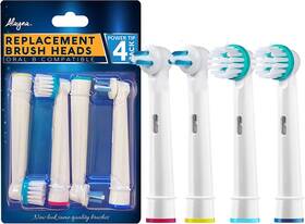 Alayna 606345406035 Replacement Brush Heads For Oralb Braun Professional Ortho And Power Tip Kit- 4