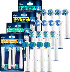 Alayna 680017444389 Replacement Toothbrush Heads For Oral B Braun Electric Toothbrushes - 16
