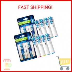 Alayna 726084983205 Replacement Brush Heads Compatible With Oralb Braun- Best Double Clean Pack Of