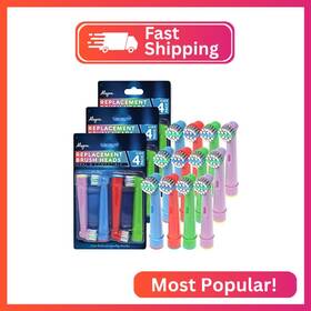Alayna Ho-bdwr-q9aa Kids Electric Toothbrush Replacement Heads Soft Bristles Small Round Brush Hea