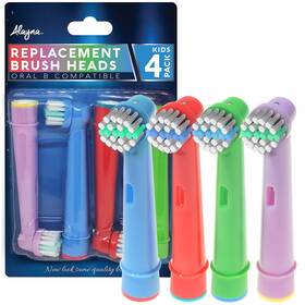 Ho-bdwr-q9iy Alayna Kids Replacement Toothbrush Heads Compatible 1 Count Pack Of 4 Multicolour