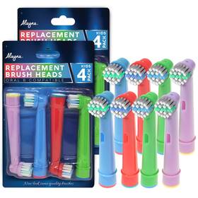 Ho-bdwr-q9iz Alayna Replacement Toothbrush Heads For Oral B 1 Count Pack Of 8 Multi-colored