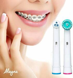 Ip17a4p Alayna Od17a 5 Replacement Toothbrush Heads 2 Power Ortho Tip Compatible With Oral B