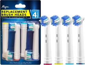 T2-nraz-6zva Alayna Best Replacement Brush Heads For Oral B Braun- 4 Floss Replaceable Electr