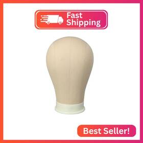 Alileader Canvashead221 Mannequin Head For Wigs Canvas Block Wig With Mount Hole Makin