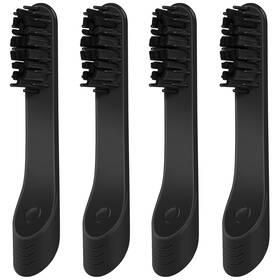 Qqys-2 Amilkme 4-count Black Electric Toothbrush Replacement 1 Count Pack Of 4 A-black