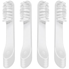Qys-1 Amilkme Toothbrush Replacement Heads Compatible With 1 Count Pack Of 4 Light Grey