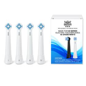 Amulumon 711544751533 Upgraded 2025 4-pack Ultra-soft Toothbrush Heads For Oral-b Io Series Io3/