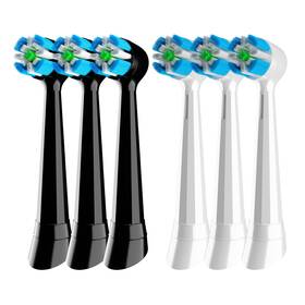 Anyenjoy 6ps-io 6 Pcs Io Replacement Heads Compatible With Oral B 1 Count Pack Of White