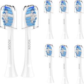 Aou 711181433197 8 Replacement Toothbrush Heads Compatible With Philips Sonicare Electric Snap-on