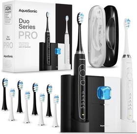 Aquasonic 810016711094 Duo Pro Ultra Whitening 1 Count Pack Of Black And White