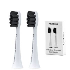 Aquasonic 810016712985 2-pack Activated Brush Heads - Ultra Whitening 2x And S