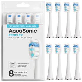 Aquasonic 810016716563 Proflex Replacement Brush Heads Ada Accepted For Whiter Teeth And Gum Care