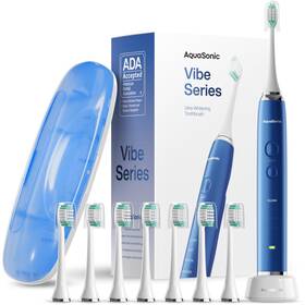 Aquasonic 810016717317 Vibe Series Ultra-whitening 1 Count Pack Of Sapphire Blue