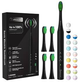 A3-1-mb Arisson Sonic Electric Toothbrush For 1 Count Pack Of Midnight Black