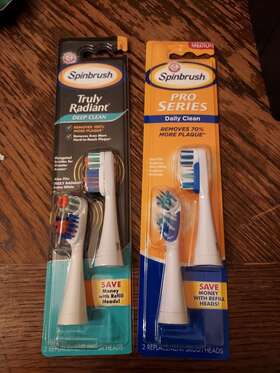 7050546b Arm & Hammer 2 Packs And Spinbrush Pro Clean Replacement Brush Heads Med Soft
