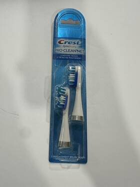 95446547 Arm & Hammer New Crest Spinbrush Pro Clean Net Replacement Brush 2 Moving Heads